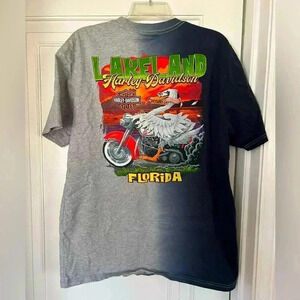 Harley-Davidson Lakeland Florida T-Shirt – Dip Dye, Size Large